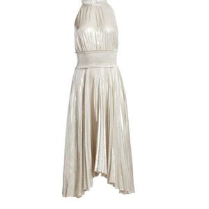 A.L.C. Weston Dress Silver NWT Size 6 Bridal
